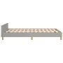 Estructura de cama con cabecero tela gris claro 120x190 cm de , Camas y somieres - Ref: Foro24-3270541, Precio: 176,36 €, Des...
