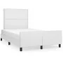 Bettgestell mit Kopfteil aus weißem Kunstleder 120x190 cm von , Betten und Lattenroste - Ref: Foro24-3270555, Preis: 163,06 €...