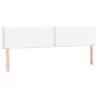 Bettgestell mit Kopfteil aus weißem Kunstleder 120x190 cm von , Betten und Lattenroste - Ref: Foro24-3270555, Preis: 163,06 €...