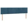 Dark blue velvet bed frame with headboard 120x190 cm by , Beds and slatted bases - Ref: Foro24-3270588, Price: 165,83 €, Disc...