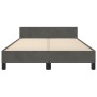 Dark gray velvet bed frame with headboard 120x190 cm by , Beds and slatted bases - Ref: Foro24-3270597, Price: 180,08 €, Disc...