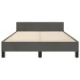 Dark gray velvet bed frame with headboard 120x190 cm by , Beds and slatted bases - Ref: Foro24-3270597, Price: 176,82 €, Disc...
