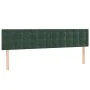 Estructura cama con cabecero terciopelo verde oscuro 120x190 cm de , Camas y somieres - Ref: Foro24-3270605, Precio: 174,14 €...