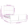 Dunkelgrüner Samtbettrahmen mit Kopfteil 120x190 cm von , Betten und Lattenroste - Ref: Foro24-3270605, Preis: 178,37 €, Raba...