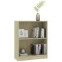 Estantería madera de ingeniería roble Sonoma 60x24x76 cm de vidaXL, Librerías y estanterías - Ref: Foro24-800858, Precio: 40,...