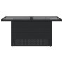 Garden table glass surface PE rattan black 100x55x73 cm by , Garden tables - Ref: Foro24-365970, Price: 101,42 €, Discount: %