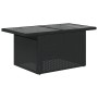 Garden table glass surface PE rattan black 100x55x73 cm by , Garden tables - Ref: Foro24-365970, Price: 101,42 €, Discount: %