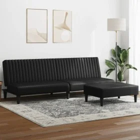 2-piece black synthetic leather sofa set by , Sofas - Ref: Foro24-3216285, Price: 318,71 €, Discount: %