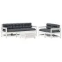Set muebles jardín 6 pzas con cojines madera maciza pino blanco de , Conjuntos de jardín - Ref: Foro24-3250825, Precio: 549,6...