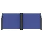 Blue retractable side awning 100x1000 cm by , Umbrellas - Ref: Foro24-4004686, Price: 109,89 €, Discount: %