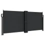 Black retractable side awning 100x1000 cm by , Umbrellas - Ref: Foro24-4004684, Price: 121,29 €, Discount: %