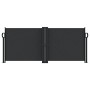 Toldo lateral retráctil negro 100x1000 cm de , Sombrillas - Ref: Foro24-4004684, Precio: 124,22 €, Descuento: %