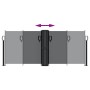 Black retractable side awning 100x1000 cm by , Umbrellas - Ref: Foro24-4004684, Price: 124,22 €, Discount: %