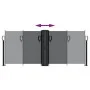 Black retractable side awning 100x1000 cm by , Umbrellas - Ref: Foro24-4004684, Price: 121,29 €, Discount: %