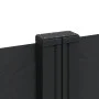 Black retractable side awning 100x1000 cm by , Umbrellas - Ref: Foro24-4004684, Price: 121,29 €, Discount: %