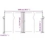 Cream retractable side awning 140x1000 cm by , Umbrellas - Ref: Foro24-4004715, Price: 127,99 €, Discount: %