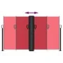 Red retractable side awning 140x1000 cm by , Umbrellas - Ref: Foro24-4004717, Price: 127,99 €, Discount: %