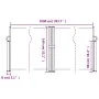 Red retractable side awning 140x1000 cm by , Umbrellas - Ref: Foro24-4004717, Price: 127,99 €, Discount: %