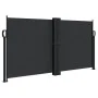 Black retractable side awning 120x1000 cm by , Umbrellas - Ref: Foro24-4004699, Price: 119,46 €, Discount: %