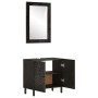 2-teiliges Badezimmerschrank-Set aus massivem Mangoholz von , Badezimmermöbel - Ref: Foro24-3206293, Preis: 162,64 €, Rabatt: %