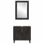 Conjunto de armarios de baño 2 piezas madera maciza de mango de , Muebles de baño - Ref: Foro24-3206293, Precio: 153,97 €, De...