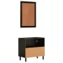 Conjunto de armarios de baño 2 piezas madera maciza de mango de , Muebles de baño - Ref: Foro24-3206293, Precio: 153,97 €, De...
