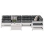 7-piece garden furniture set with solid white pine wood cushions by , Garden sets - Ref: Foro24-3250901, Price: 634,37 €, Dis...