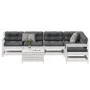 7-piece garden furniture set with solid white pine wood cushions by , Garden sets - Ref: Foro24-3250901, Price: 619,21 €, Dis...