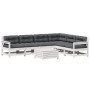 Set muebles jardín 7 pzas con cojines madera maciza pino blanco de , Conjuntos de jardín - Ref: Foro24-3250901, Precio: 633,8...