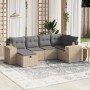 Garden sofa set with beige cushions mix 6 pieces PE rattan by , Garden sets - Ref: Foro24-3264415, Price: 397,70 €, Discount: %