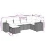 Garden sofa set with beige cushions mix 6 pieces PE rattan by , Garden sets - Ref: Foro24-3264415, Price: 402,60 €, Discount: %