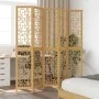 5-panel partition screen solid brown paulownia wood by , Room dividers - Ref: Foro24-358871, Price: 124,30 €, Discount: %