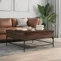 Couchtisch aus braunem Eichenholz-Metallwerkstoff, 95 x 95 x 45 cm von , Couchtisch - Ref: Foro24-3217068, Preis: 113,46 €, R...