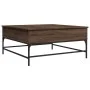 Couchtisch aus braunem Eichenholz-Metallwerkstoff, 95 x 95 x 45 cm von , Couchtisch - Ref: Foro24-3217068, Preis: 113,46 €, R...