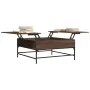 Couchtisch aus braunem Eichenholz-Metallwerkstoff, 95 x 95 x 45 cm von , Couchtisch - Ref: Foro24-3217068, Preis: 113,46 €, R...