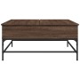 Couchtisch aus braunem Eichenholz-Metallwerkstoff, 95 x 95 x 45 cm von , Couchtisch - Ref: Foro24-3217068, Preis: 115,00 €, R...