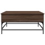 Couchtisch aus braunem Eichenholz-Metallwerkstoff, 95 x 95 x 45 cm von , Couchtisch - Ref: Foro24-3217068, Preis: 115,00 €, R...
