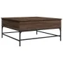 Couchtisch aus braunem Eichenholz-Metallwerkstoff, 95 x 95 x 45 cm von , Couchtisch - Ref: Foro24-3217068, Preis: 113,46 €, R...