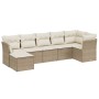 7-piece garden sofa set and beige synthetic rattan cushions by , Garden sets - Ref: Foro24-3263194, Price: 459,92 €, Discount: %