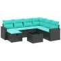 7-piece garden sofa set and beige synthetic rattan cushions by , Garden sets - Ref: Foro24-3263194, Price: 470,15 €, Discount: %