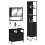 3-teiliges Badezimmermöbelset aus schwarzem Sperrholz von , Badezimmermöbel - Ref: Foro24-3214675, Preis: 185,49 €, Rabatt: %