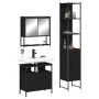 Black plywood 3-piece bathroom furniture set by , Bathroom furniture - Ref: Foro24-3214675, Price: 182,35 €, Discount: %