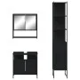 Black plywood 3-piece bathroom furniture set by , Bathroom furniture - Ref: Foro24-3214675, Price: 182,35 €, Discount: %