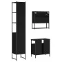 Black plywood 3-piece bathroom furniture set by , Bathroom furniture - Ref: Foro24-3214675, Price: 182,35 €, Discount: %