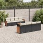 8-teiliges Gartensofa-Set und schwarze synthetische Rattankissen von , Gartensets - Ref: Foro24-3259900, Preis: 544,40 €, Rab...