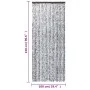 Brauner und beiger Chenille-Fliegenvorhang, 100 x 230 cm von , Moskitonetze für Fenster - Ref: Foro24-377374, Preis: 65,98 €,...