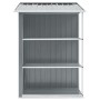 Cobertizo de jardín con estantería hierro gris 205x130x183 cm by vidaXL, Sheds - Ref: Foro24-47103, Price: 267,62 €, Discount: %