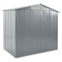 Cobertizo de jardín con estantería hierro gris 205x130x183 cm by vidaXL, Sheds - Ref: Foro24-47103, Price: 267,62 €, Discount: %