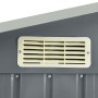 Cobertizo de jardín con estantería hierro gris 205x130x183 cm by vidaXL, Sheds - Ref: Foro24-47103, Price: 267,62 €, Discount: %