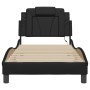 Bed frame with LED lights black synthetic leather 80x200 cm by , Beds and slatted bases - Ref: Foro24-3213980, Price: 134,87 ...